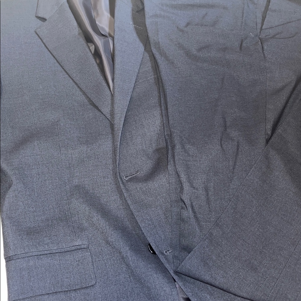 H&M Navy-Gray Skinny Fit Suit